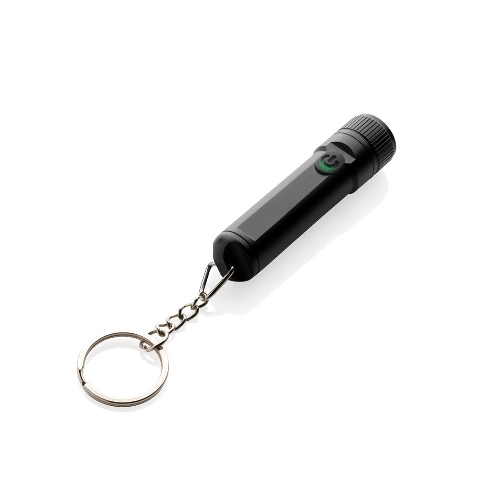 Gear X rechargeable ultra bright keychain torch heather anthracite