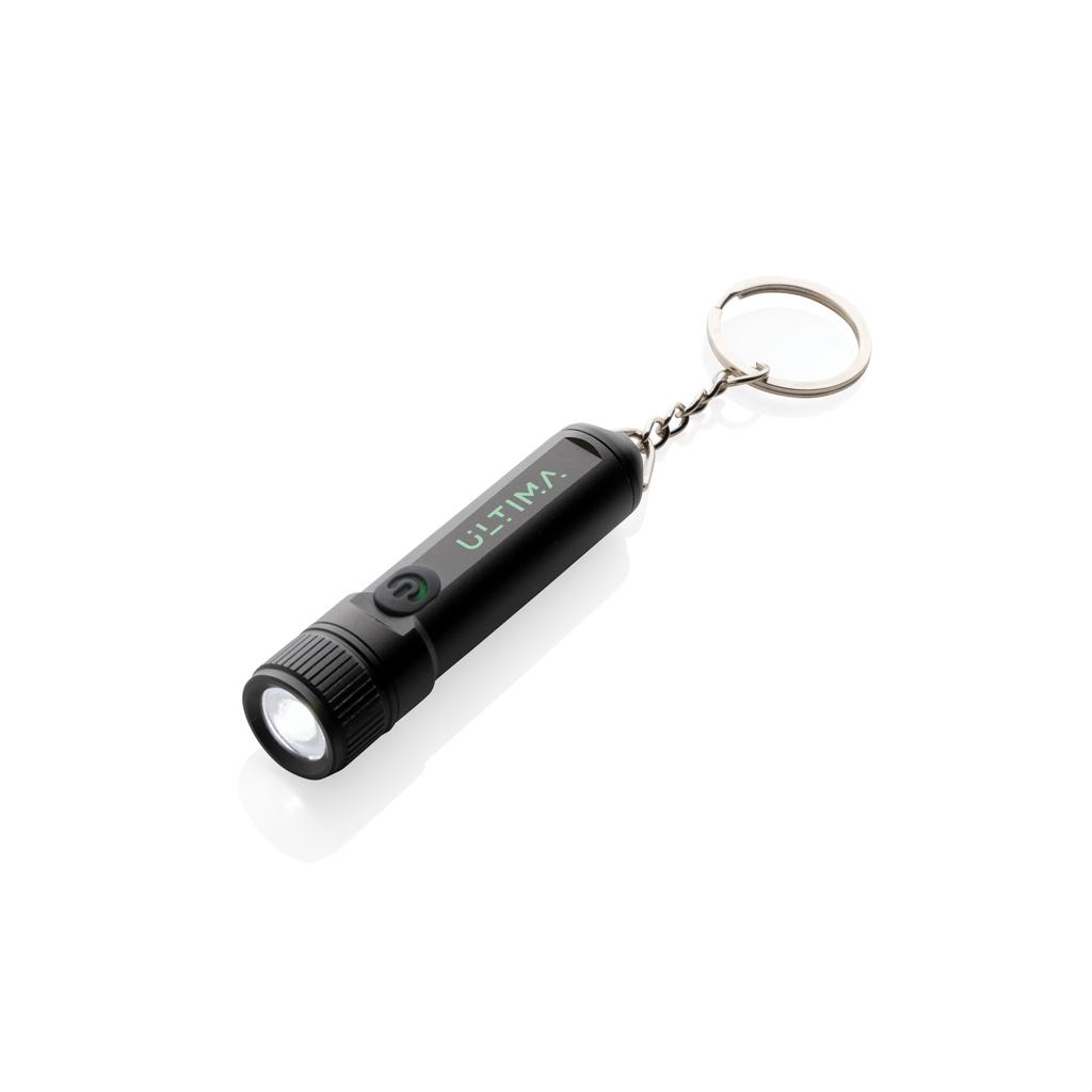 Gear X rechargeable ultra bright keychain torch heather anthracite