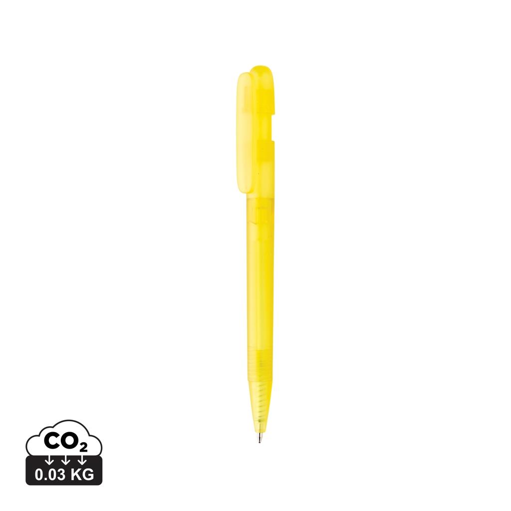 Devin GRS certified RABS pen transparent yellow