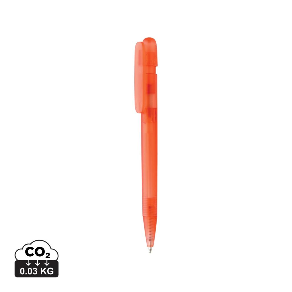 Devin GRS certified RABS pen transparent red