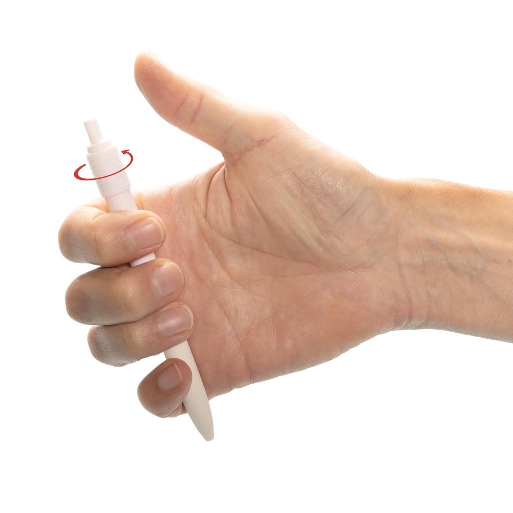 Quill GRS certified RABS anti stress/ stress relief pen transparent