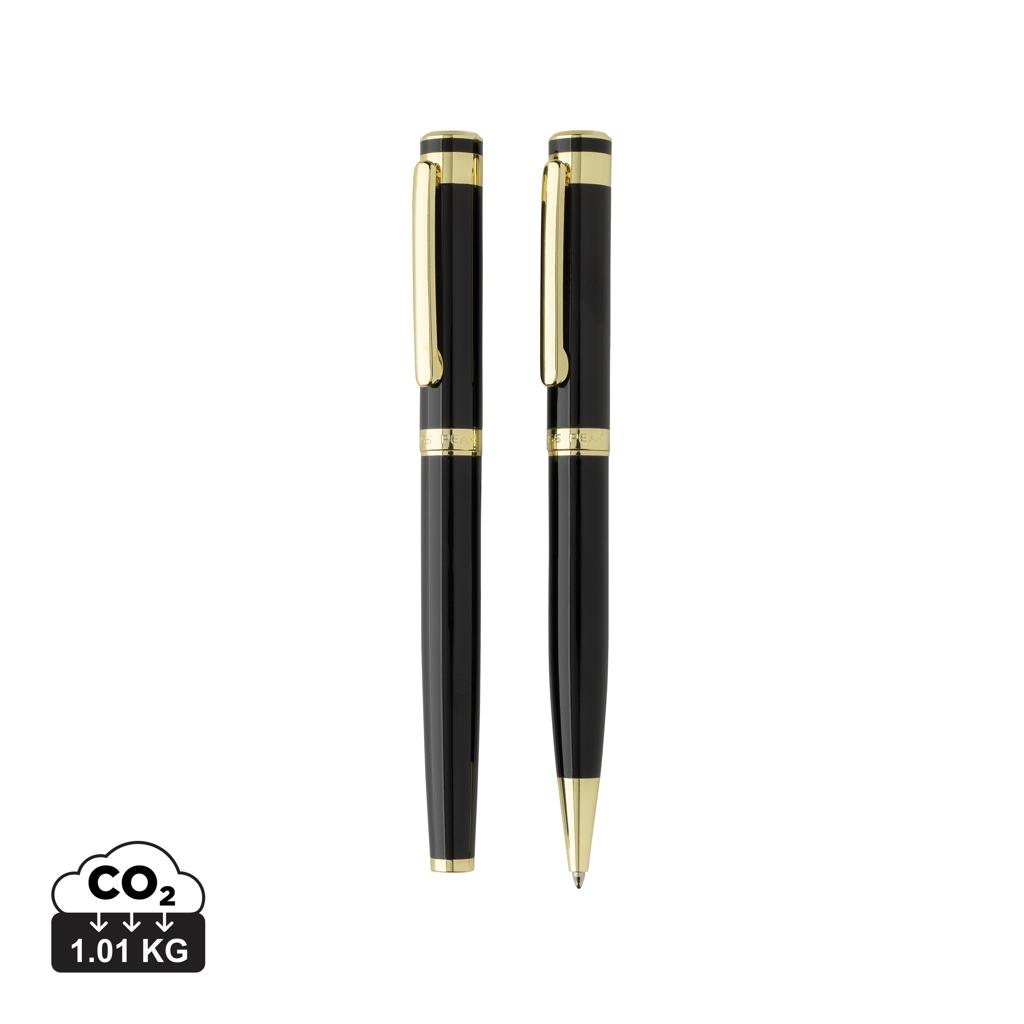 Swiss Peak Luca RCS recycled brass deluxe pen set black