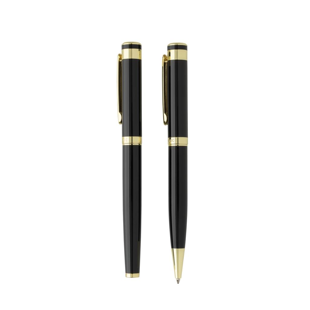 Swiss Peak Luca RCS recycled brass deluxe pen set black