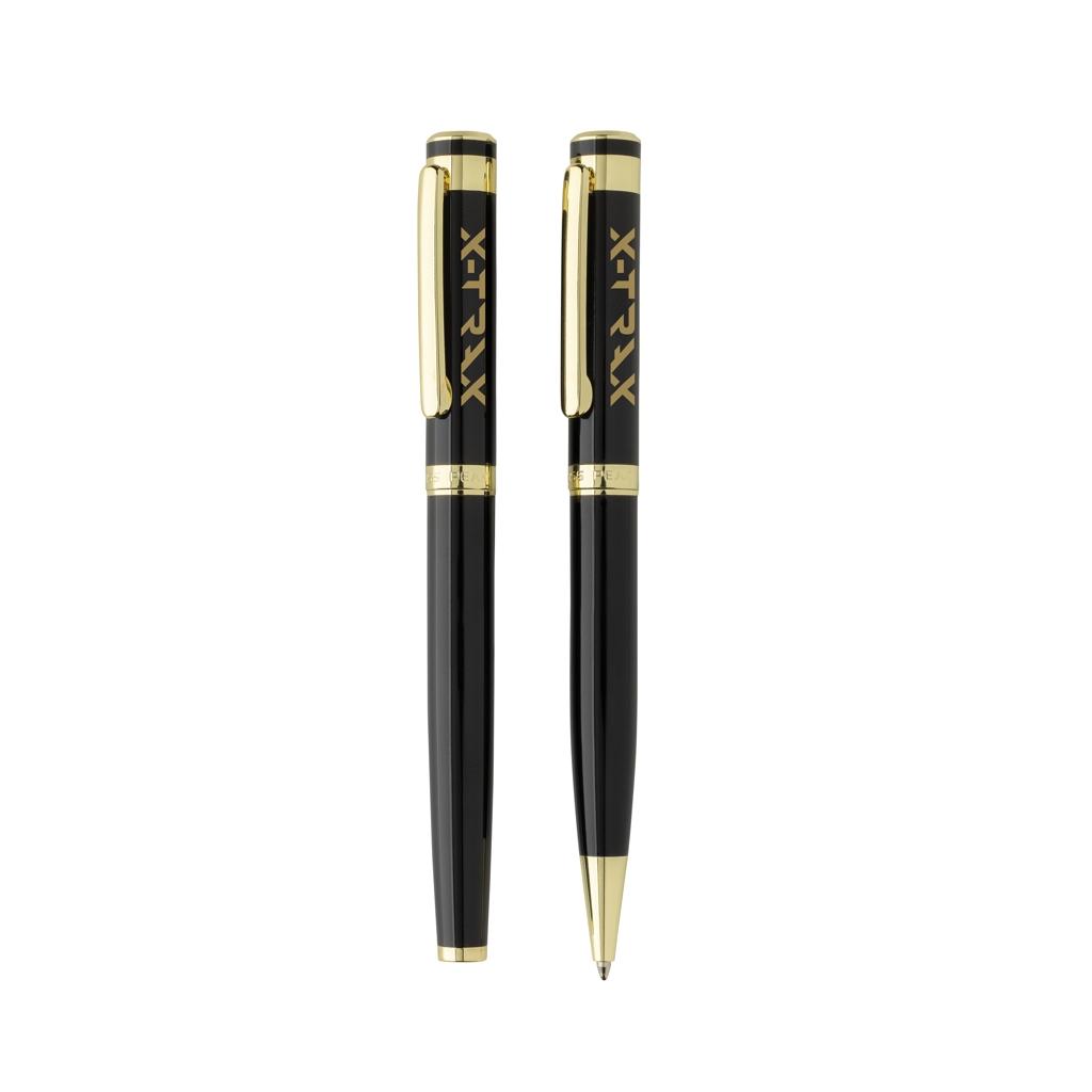 Swiss Peak Luca RCS recycled brass deluxe pen set black