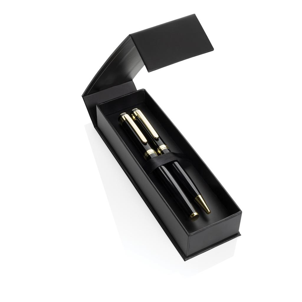 Swiss Peak Luca RCS recycled brass deluxe pen set black
