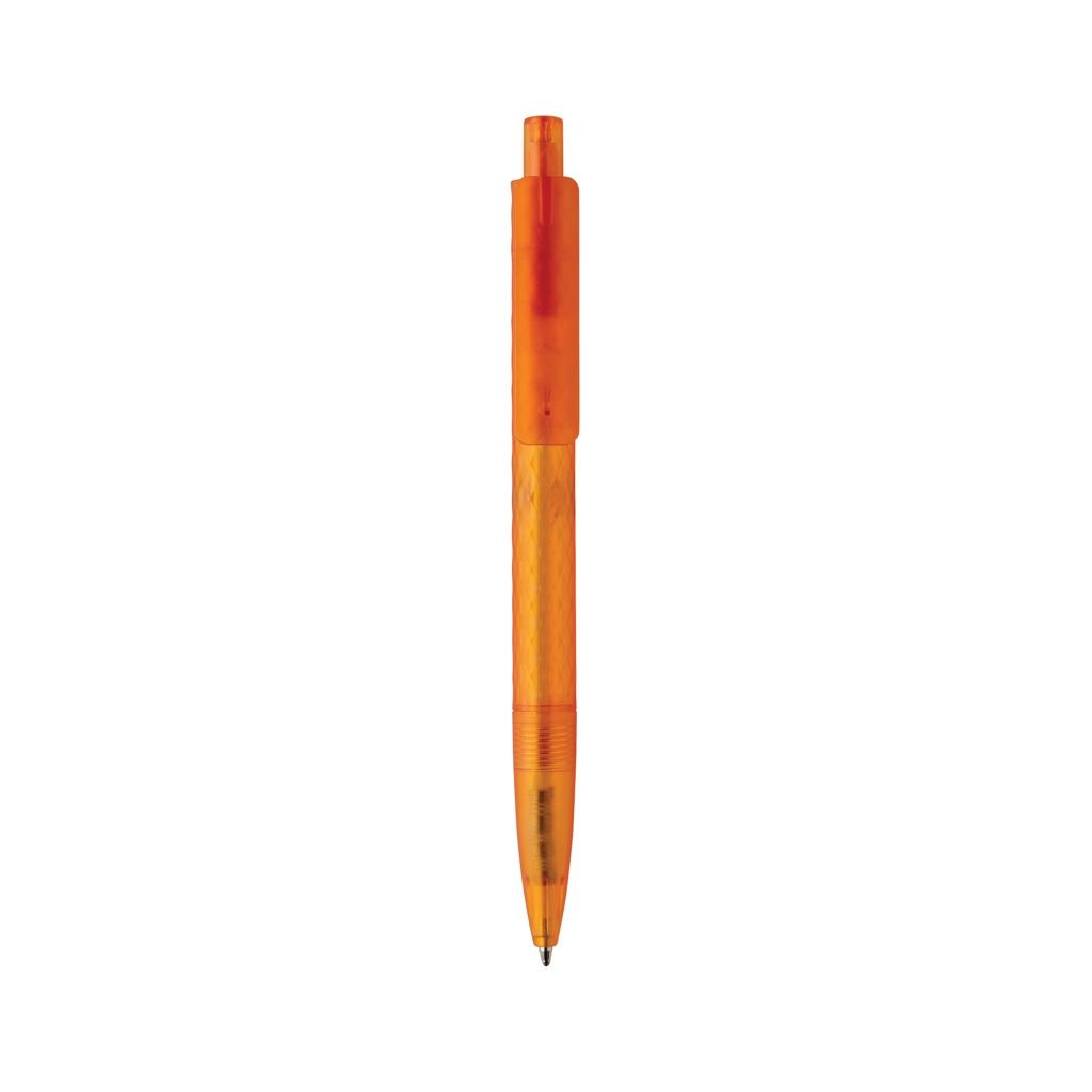 X3 GRS recycled PC plastic pen frosted orange
