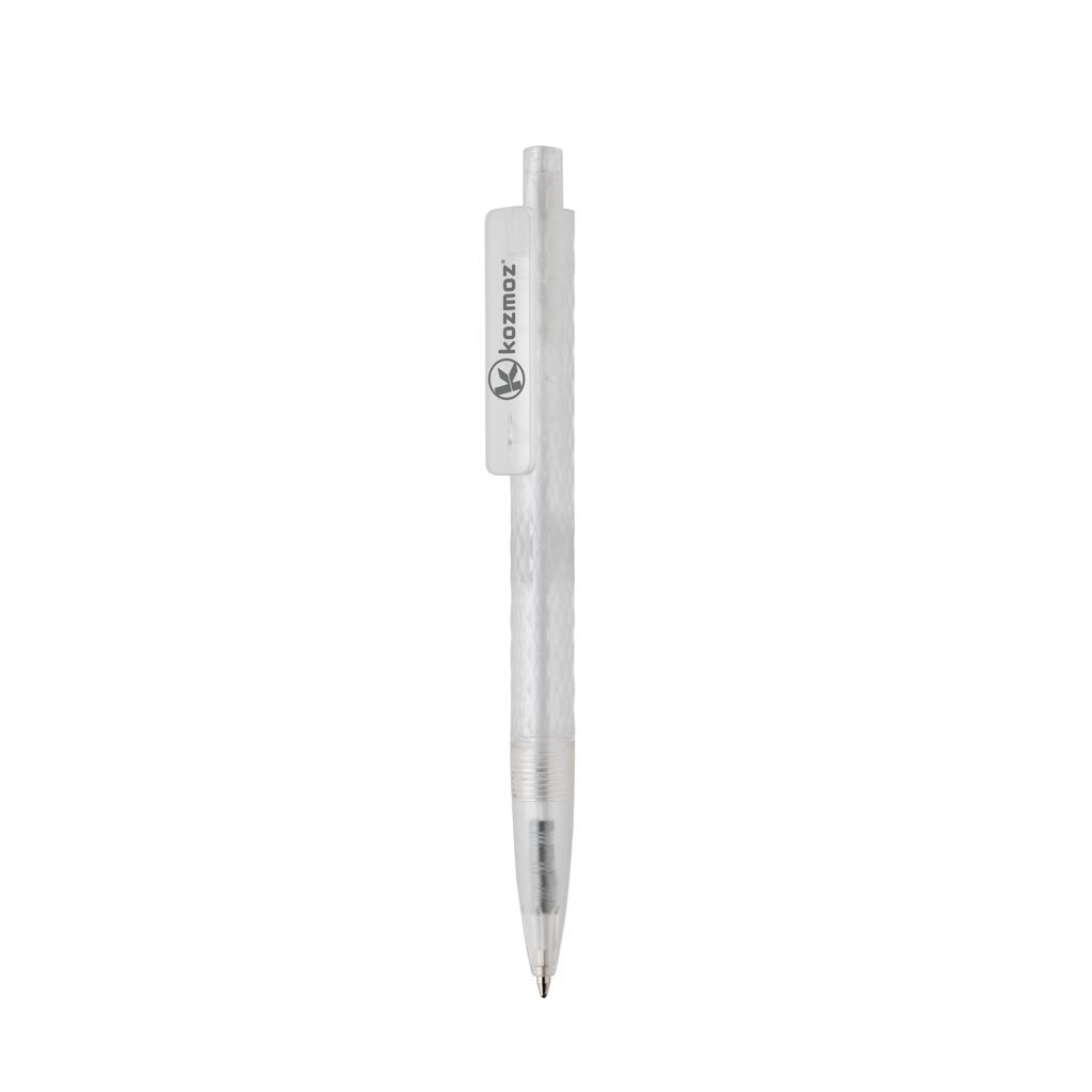 X3 GRS recycled PC plastic pen frosted transparent