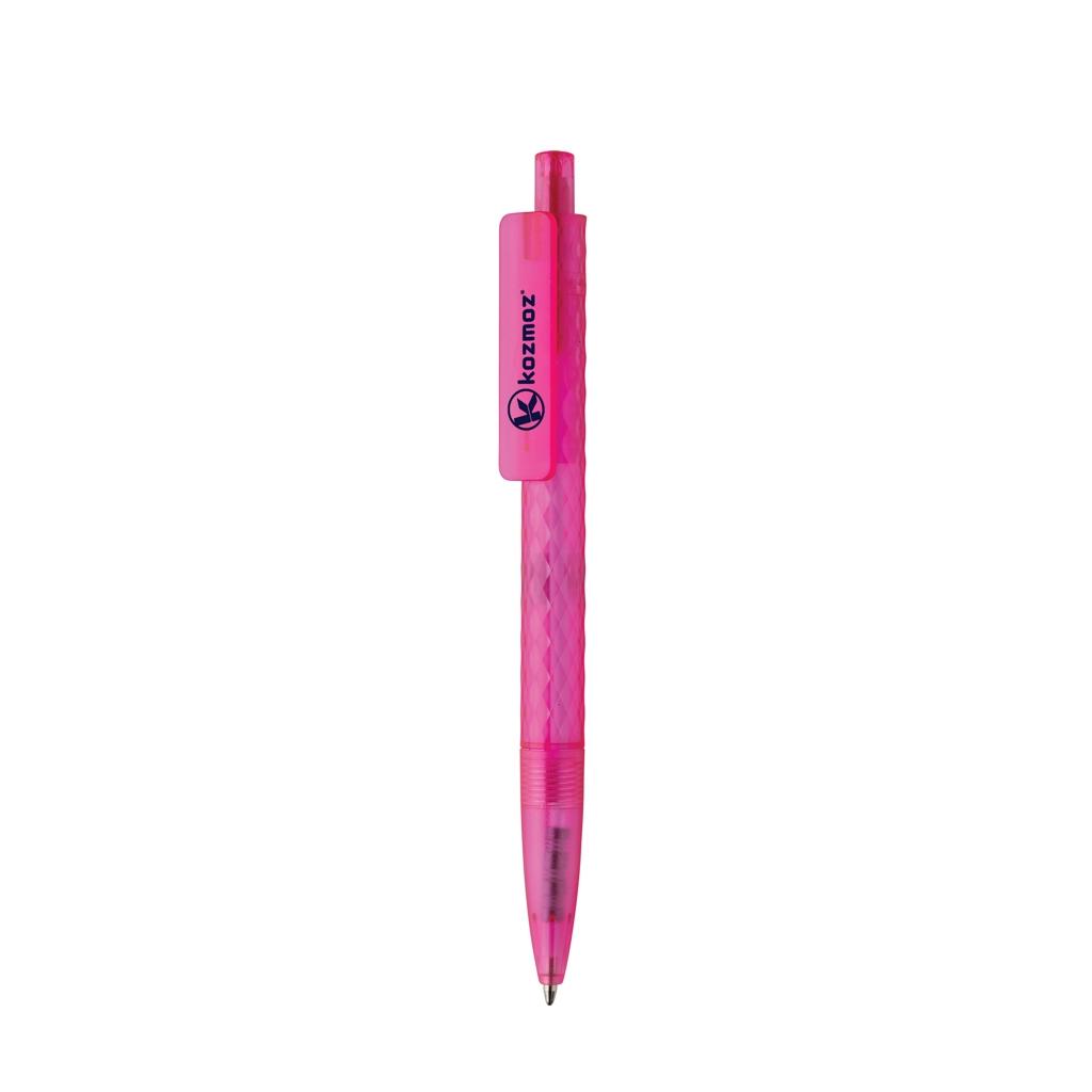 X3 GRS recycled PC plastic pen frosted pink