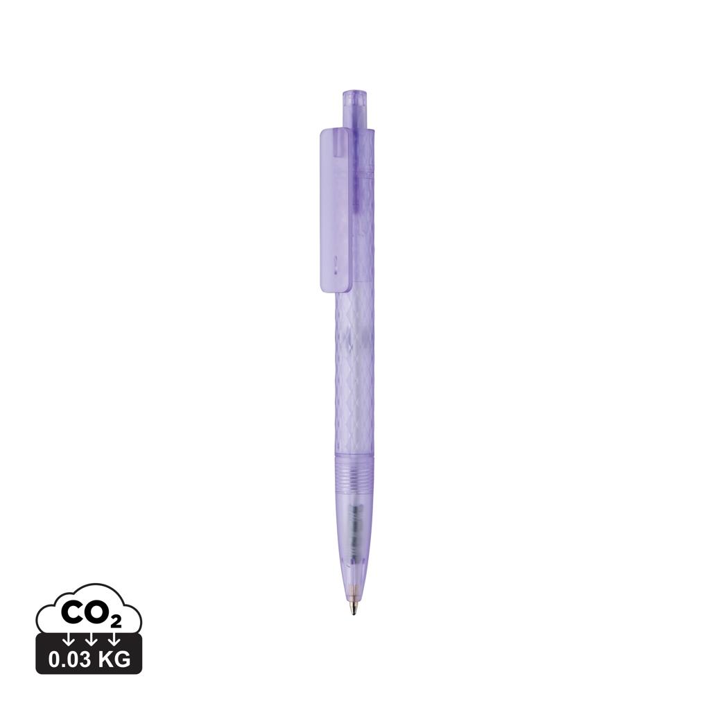 X3 GRS recycled PC plastic pen frosted purple