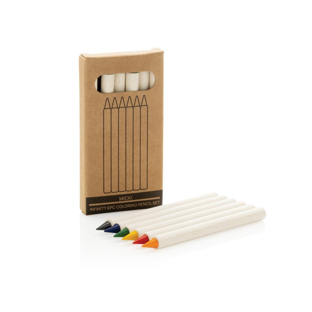 Micki GRS infinity 6pc colouring pencil set transparent
