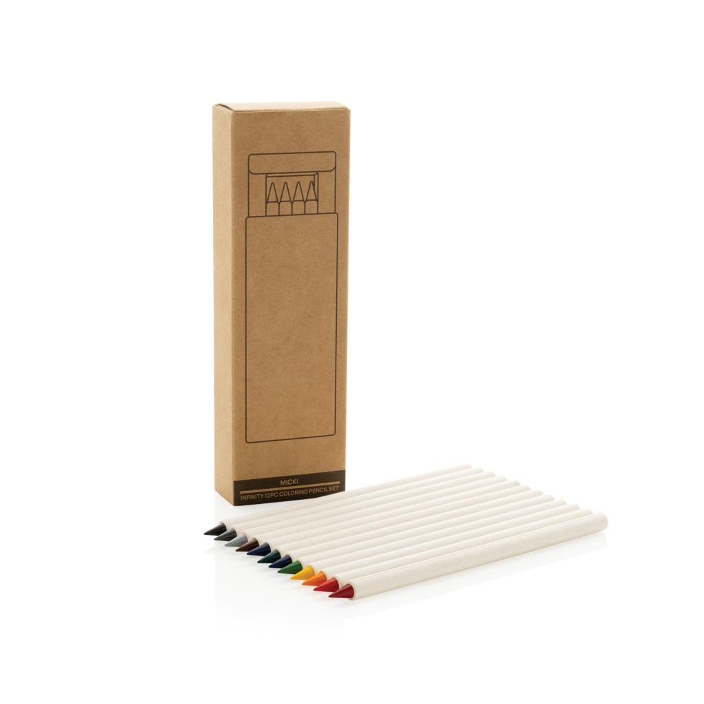 Micki GRS infinity 12pc coloring pencil set transparent