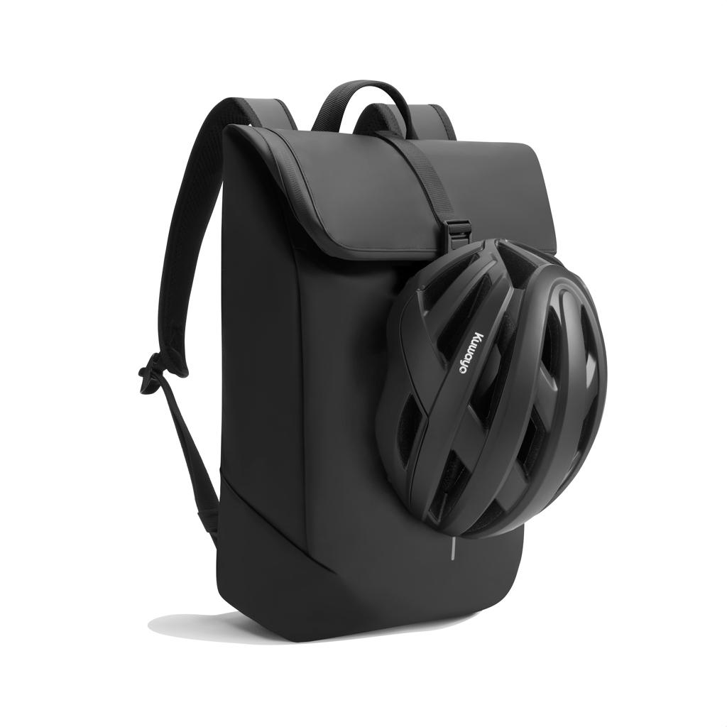 Urban Water Resistant Flap-top Backpack black