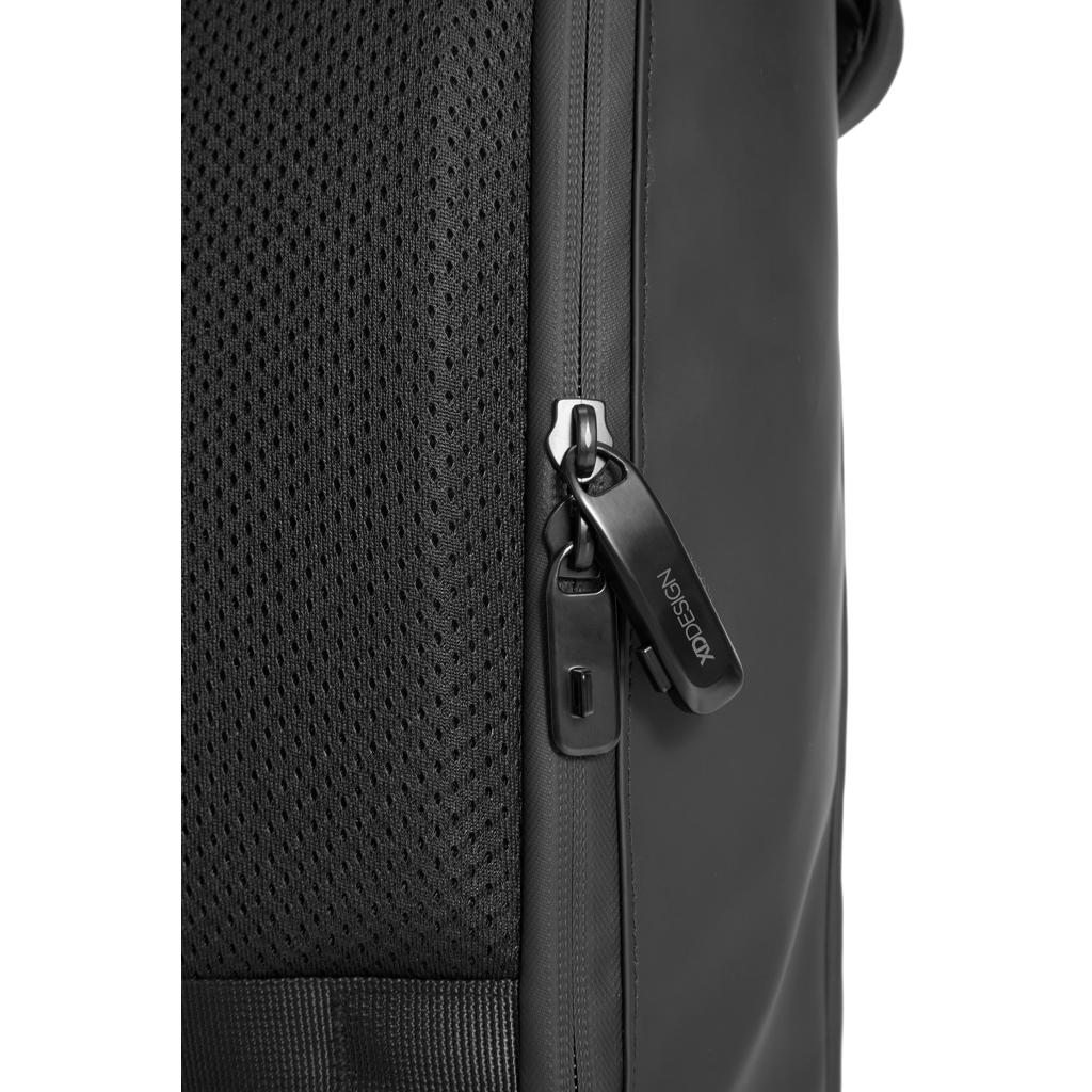 Urban Water Resistant Flap-top Backpack black