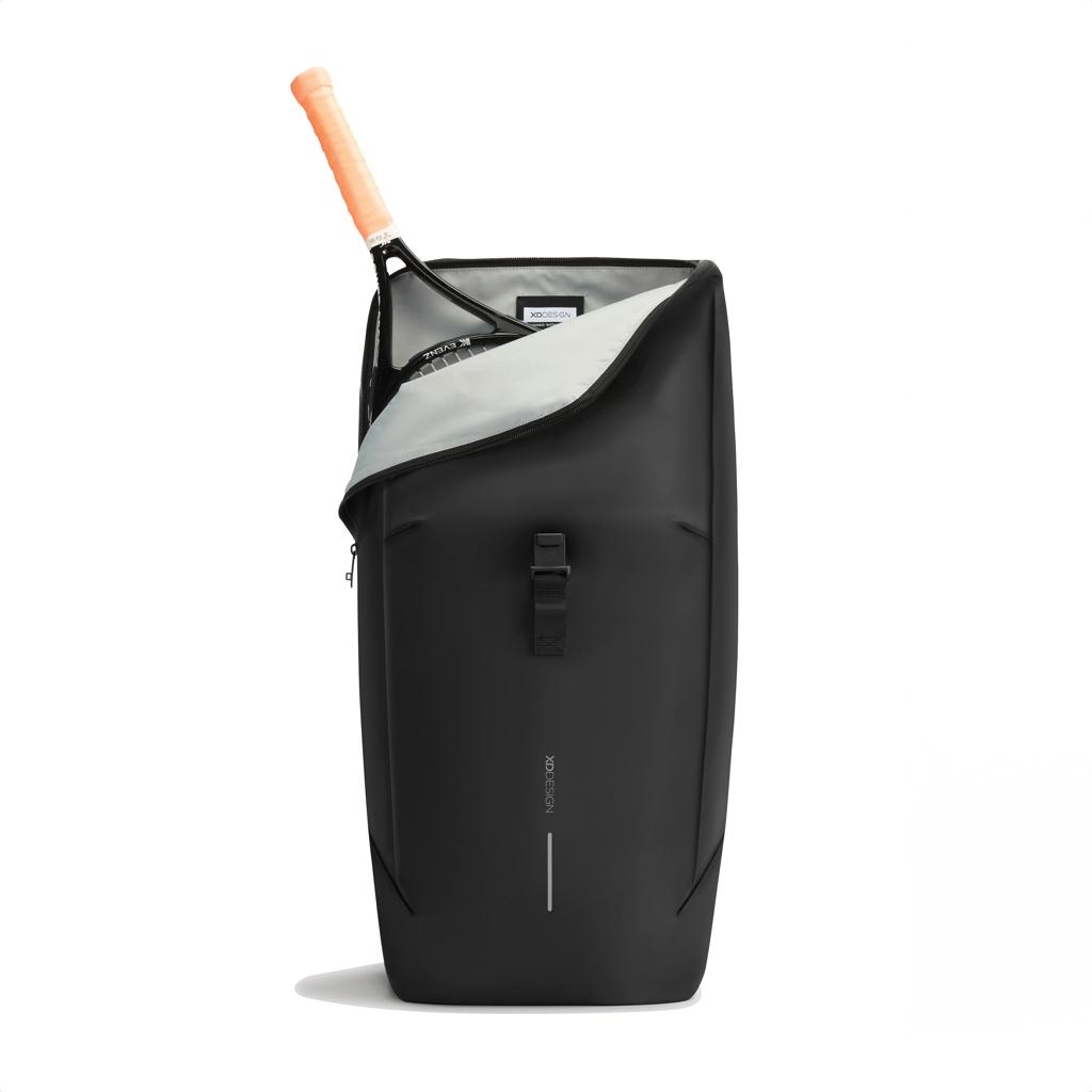 Urban Water Resistant Flap-top Backpack black