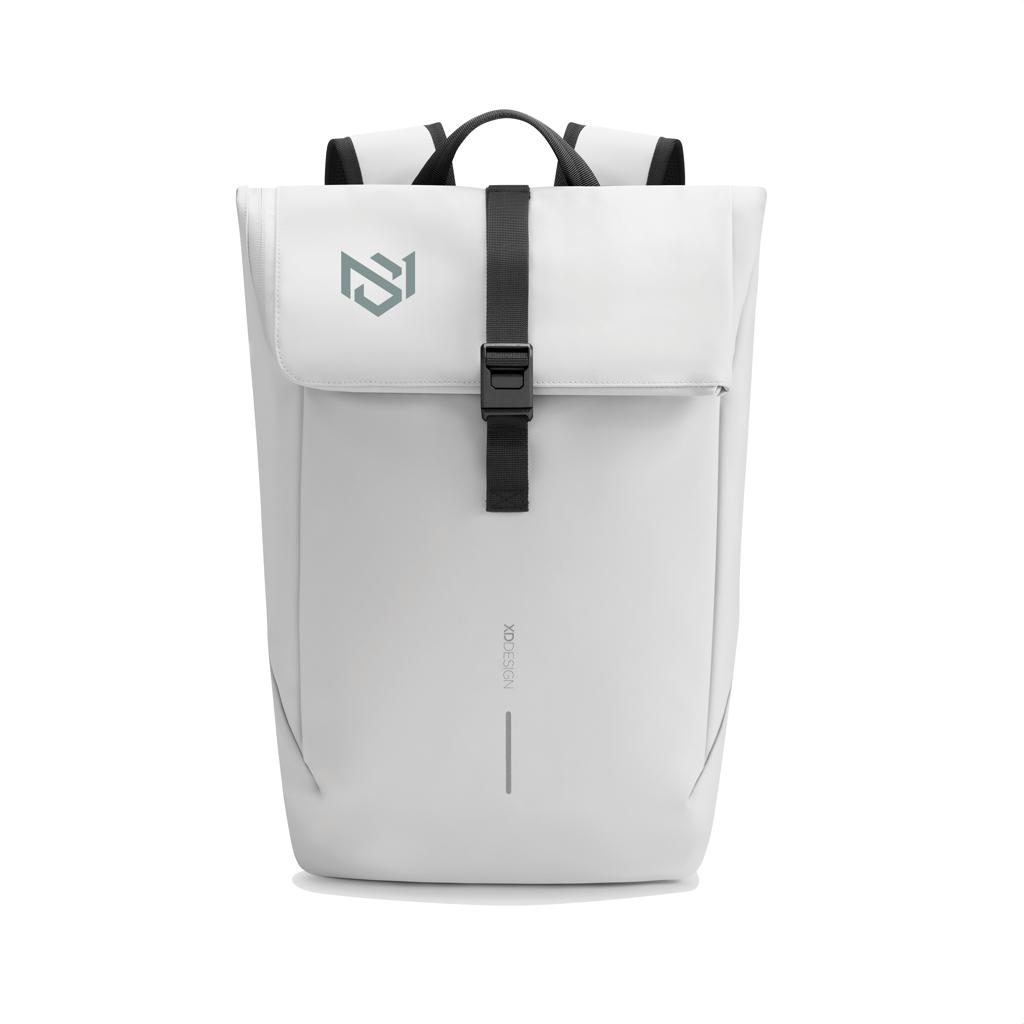 Urban Water Resistant Flap-top Backpack off white