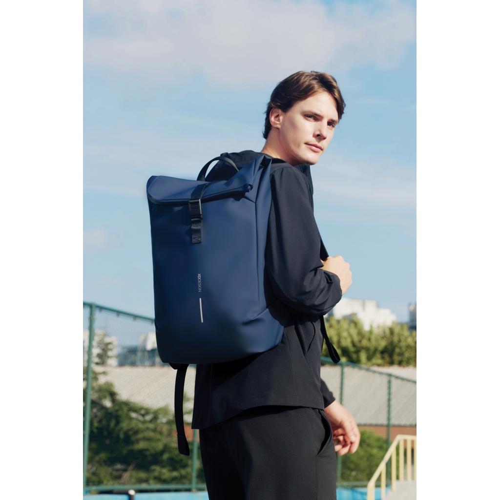 Urban Water Resistant Flap-top Backpack navy