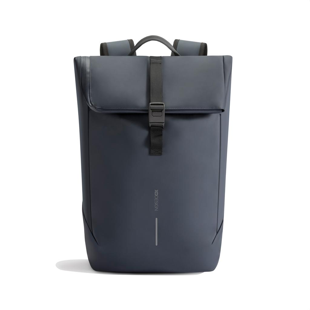 Urban Water Resistant Flap-top Backpack navy