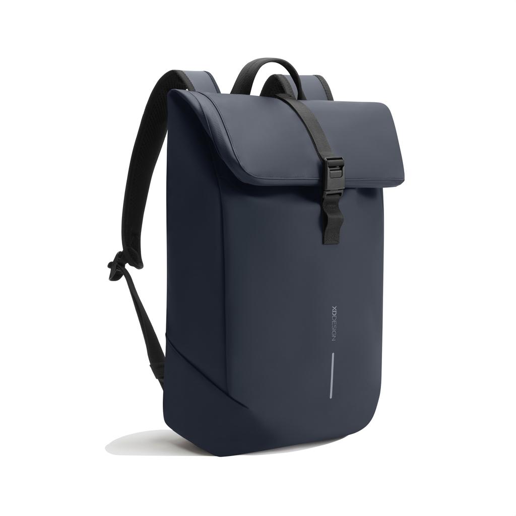 Urban Water Resistant Flap-top Backpack navy