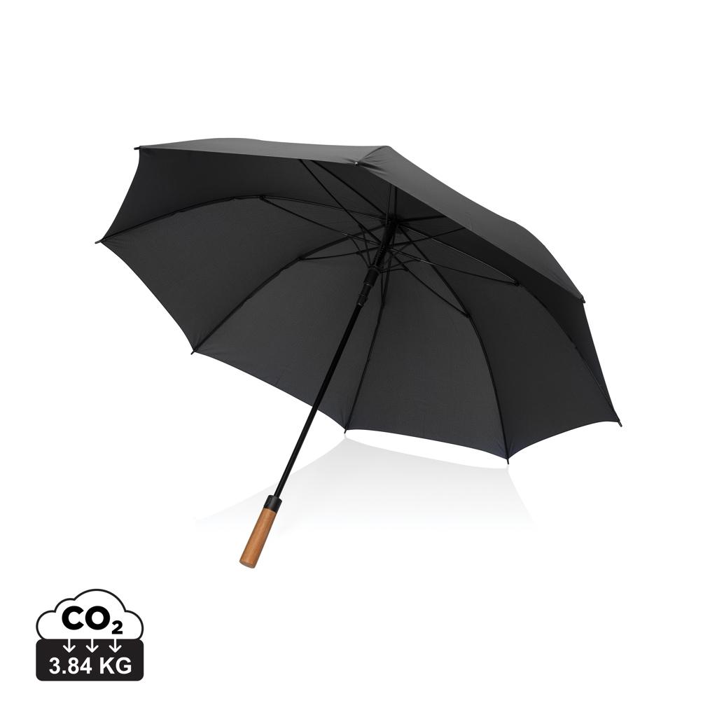 Tony  Aware™ RPET 30 inch acacia auto open umbrella black