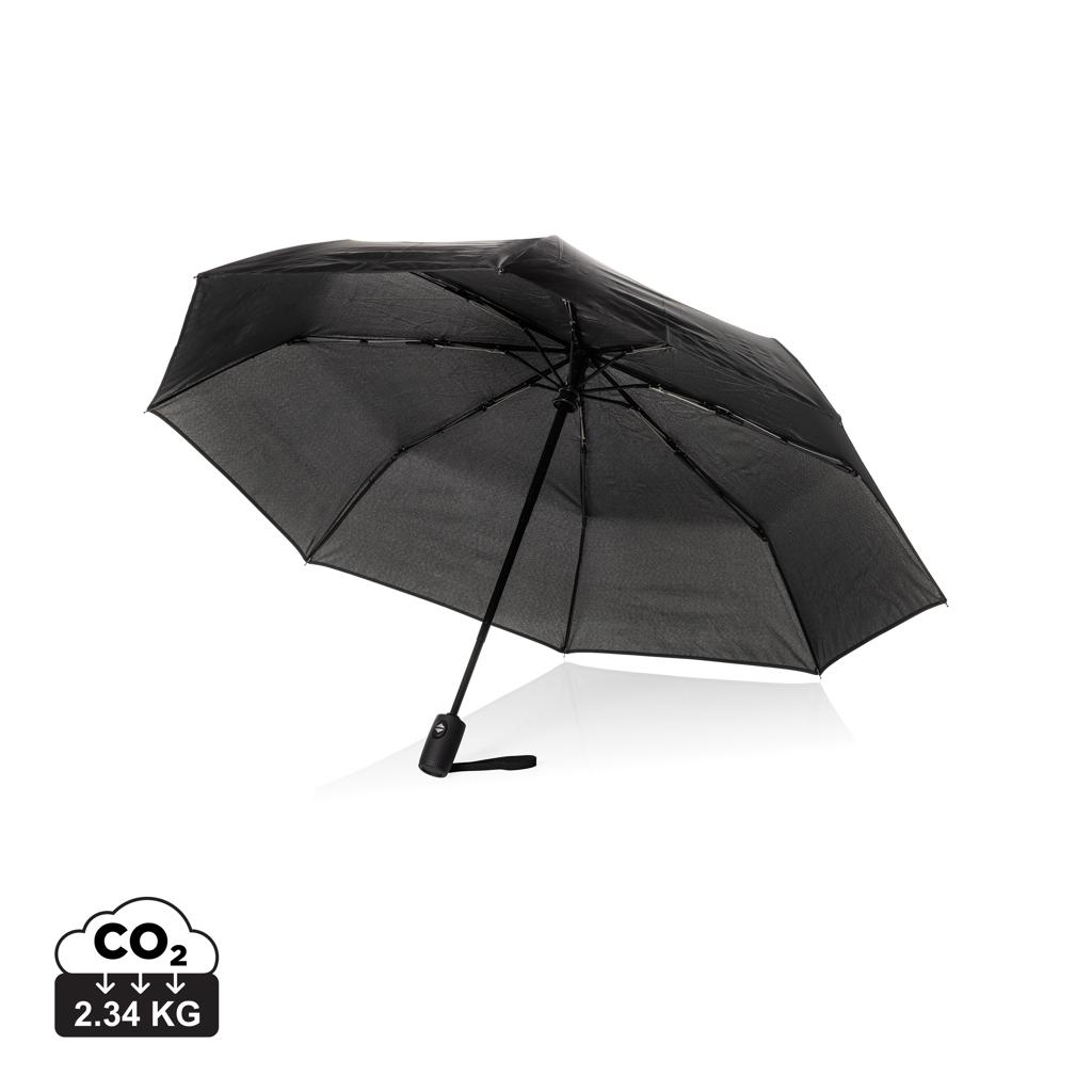 Swiss Peak Vito Aware™ RPET 21 inch auto open/close umbrella black