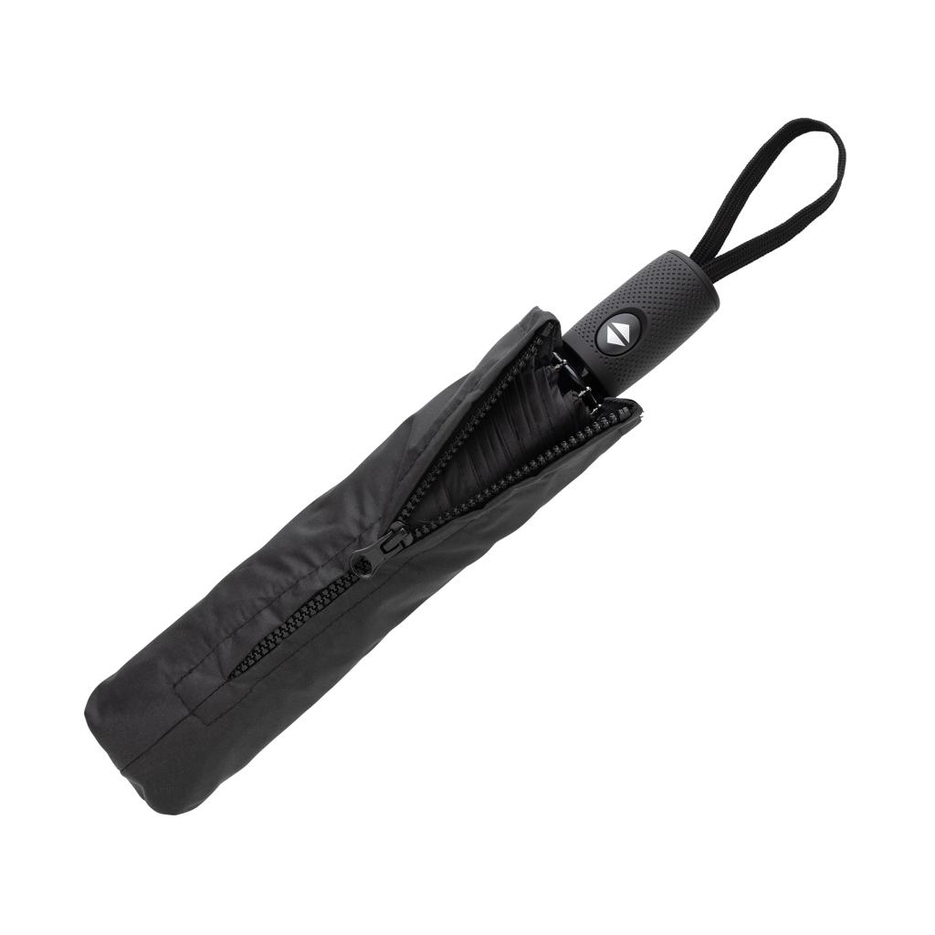 Swiss Peak Vito Aware™ RPET 21 inch auto open/close umbrella black