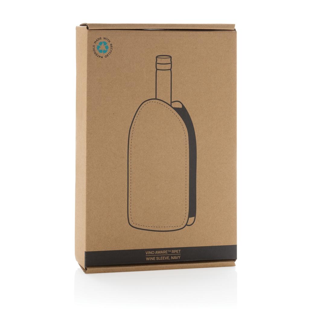 Vino AWARE™ RPET wine cooler sleeve navy