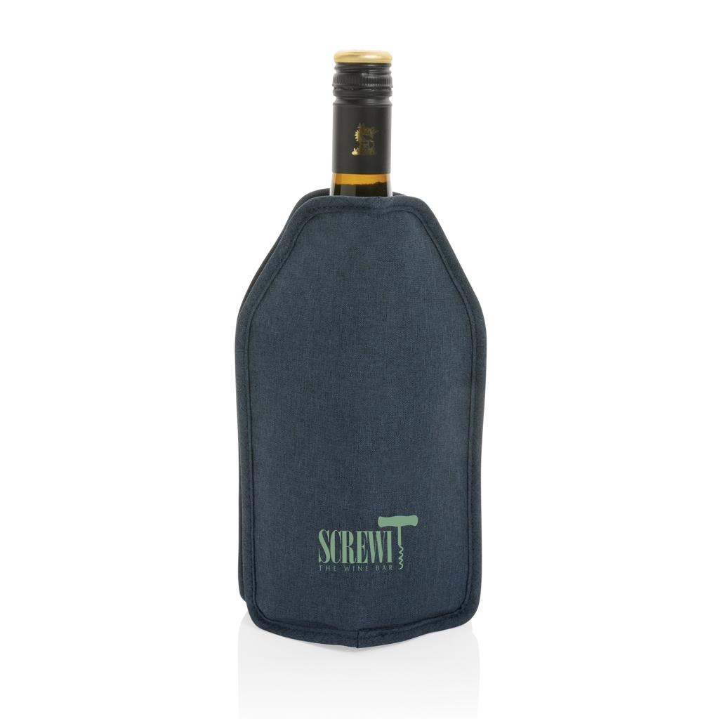 Vino AWARE™ RPET wine cooler sleeve navy