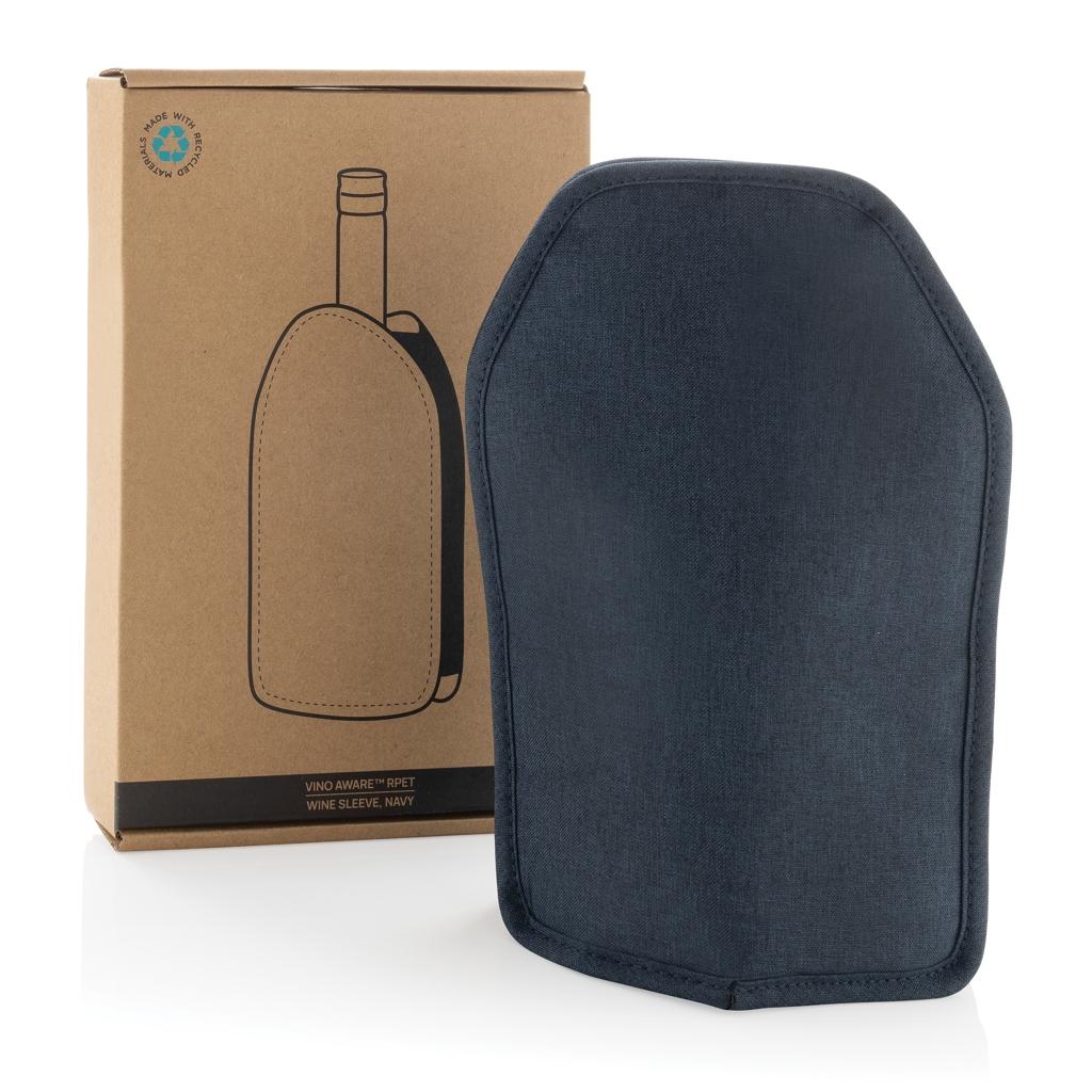 Vino AWARE™ RPET wine cooler sleeve navy
