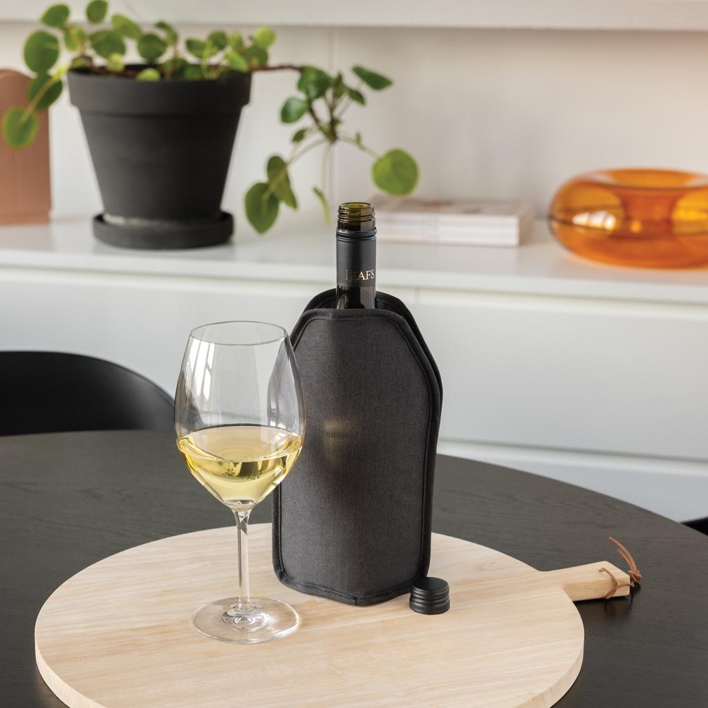 Vino AWARE™ RPET wine cooler sleeve black