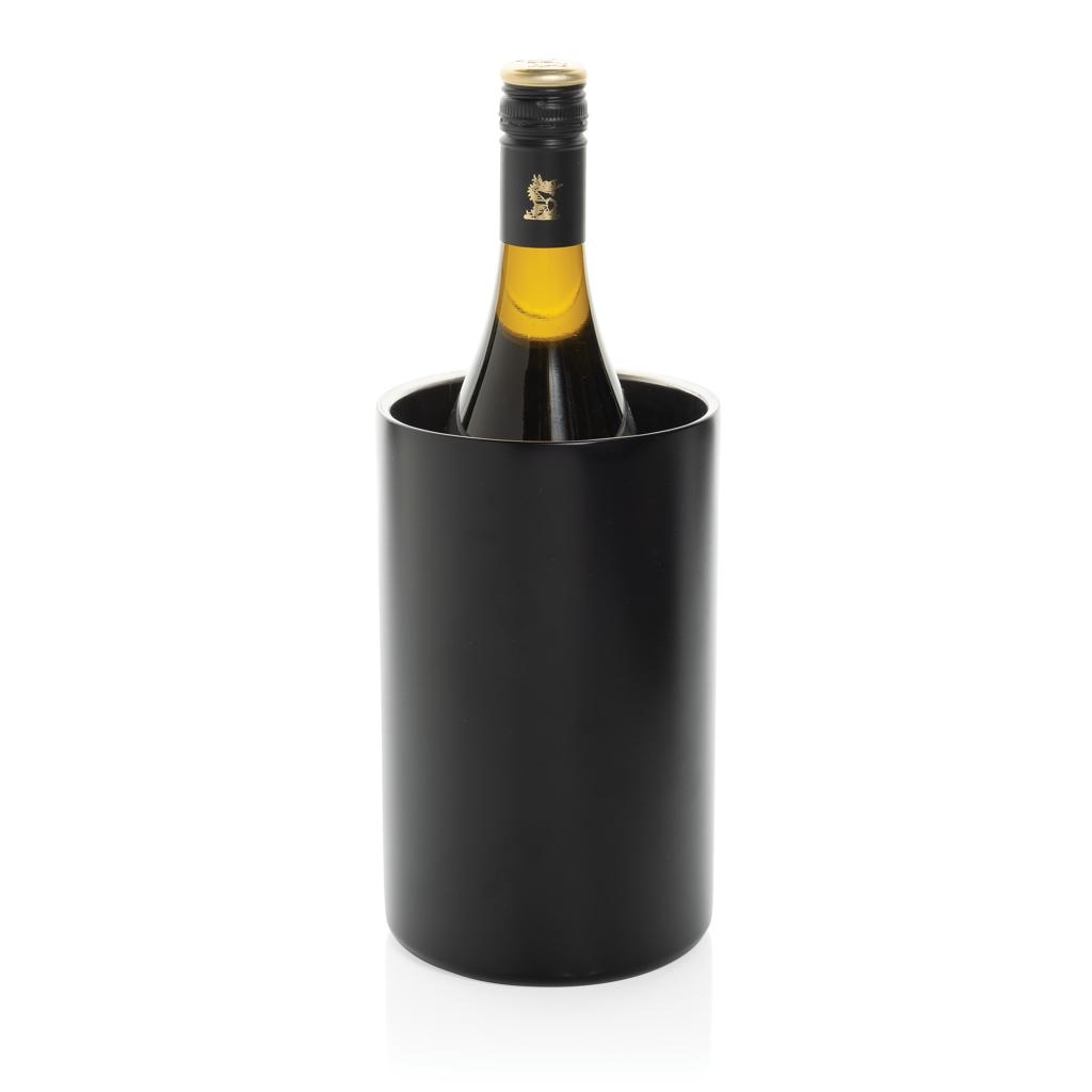 Vino RCS certified recycled stainless steel wine bucket black
