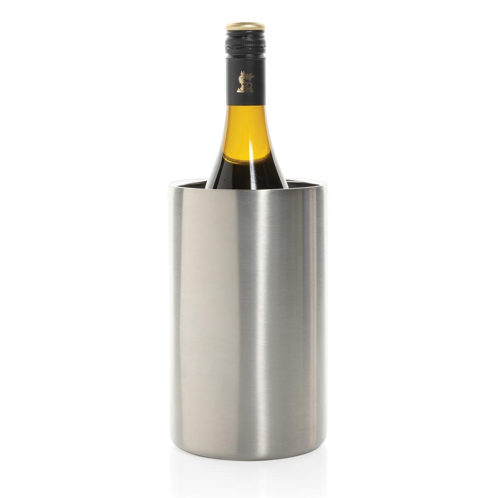 Vino RCS certified recycled stainless steel wine bucket silver