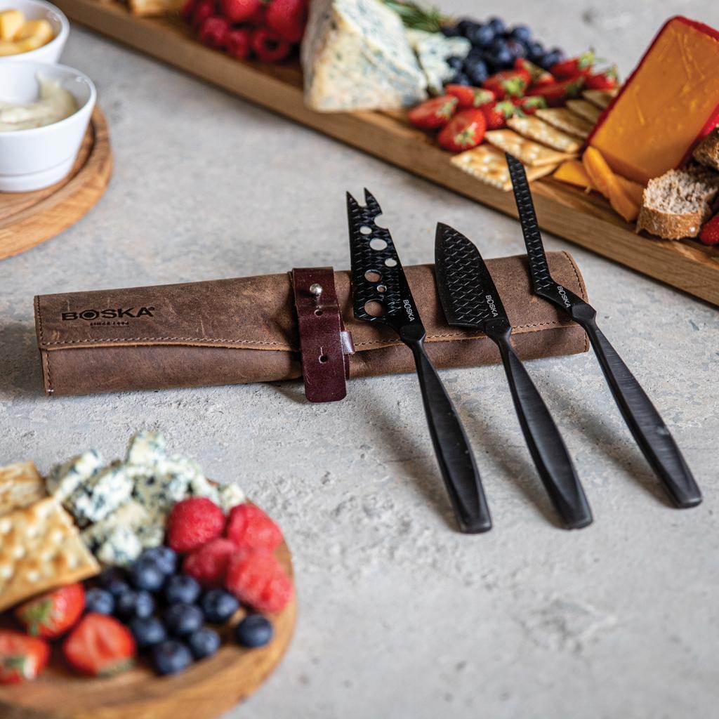 BOSKA Cheese Knife Set Monaco+ Black black