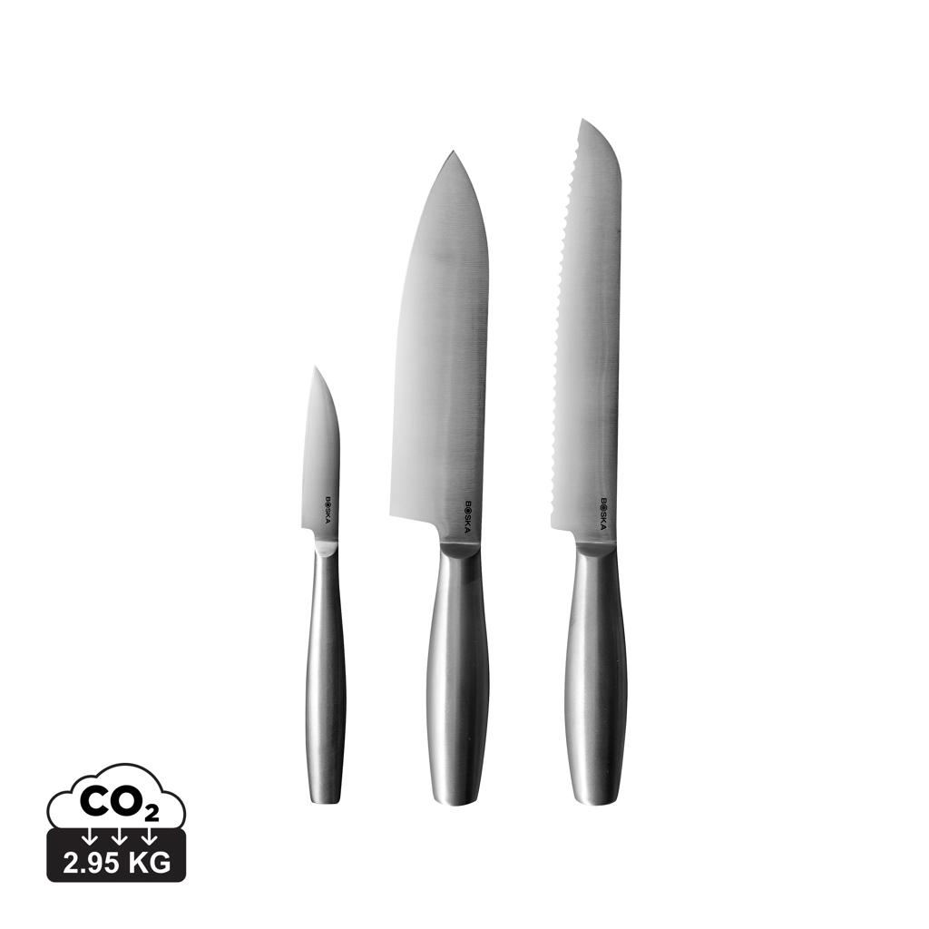 BOSKA Kitchen Knives Copenhagen, set of 3 steel