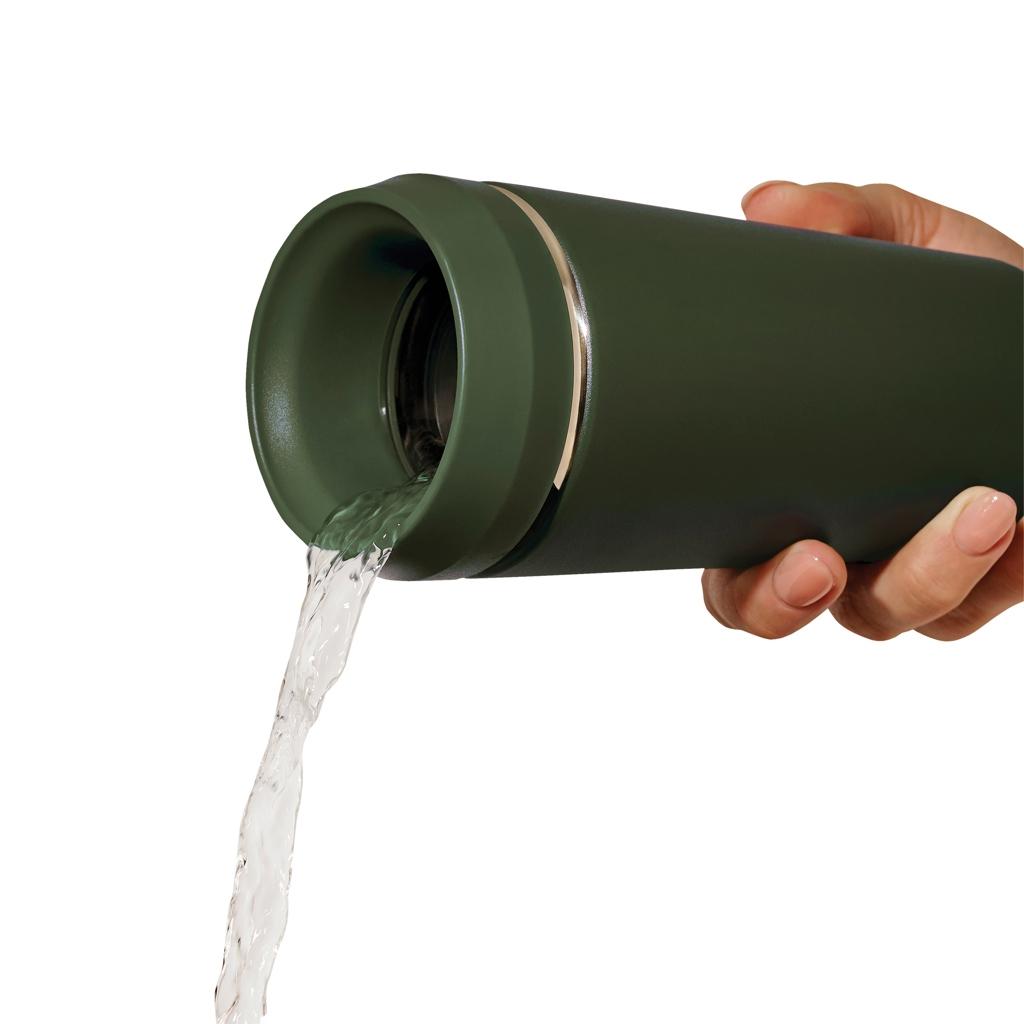 Topl Recycled Steel To Go Tumbler Patented 360 Lid 354ml green