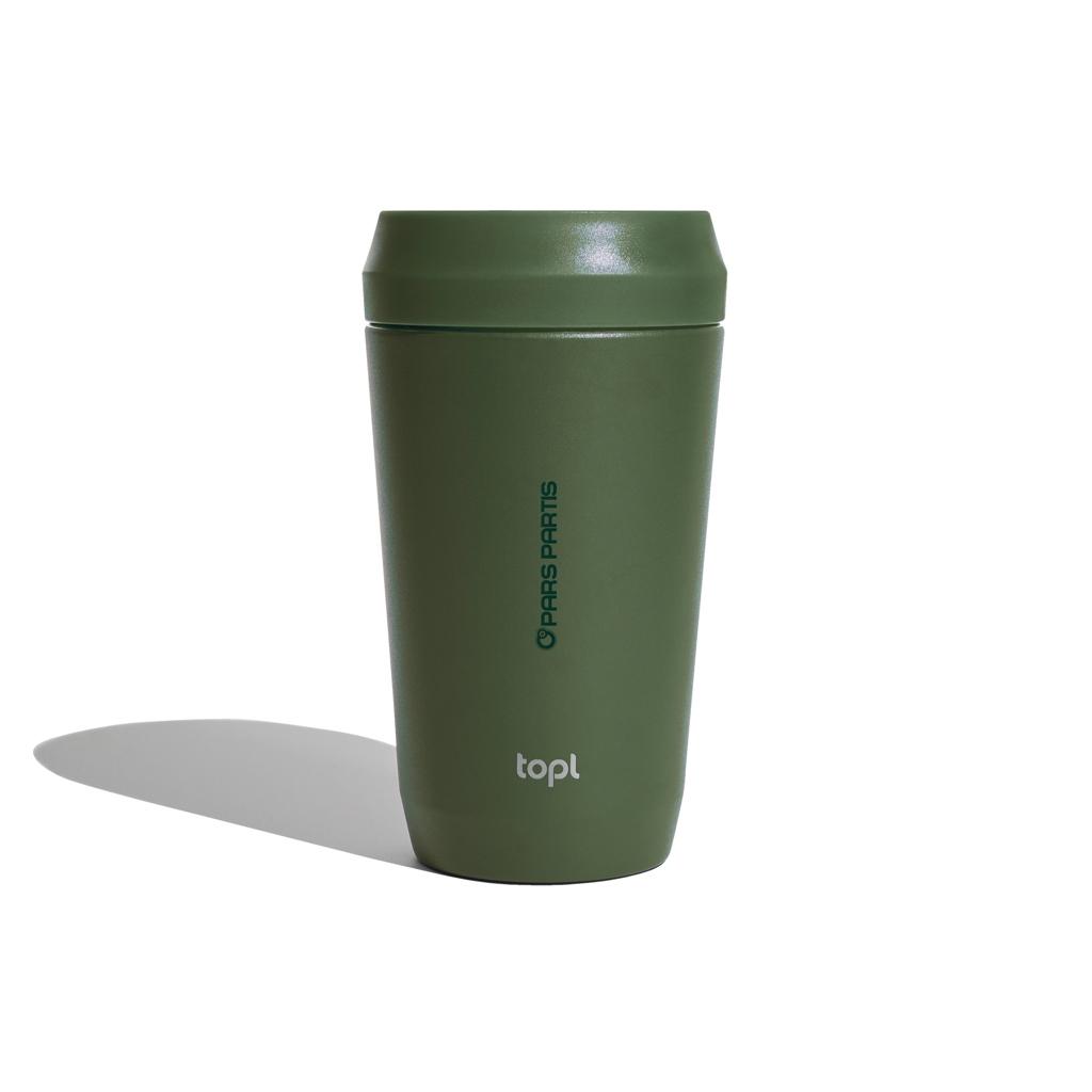 Topl Recycled Steel To Go Tumbler Patented 360 Lid 354ml green