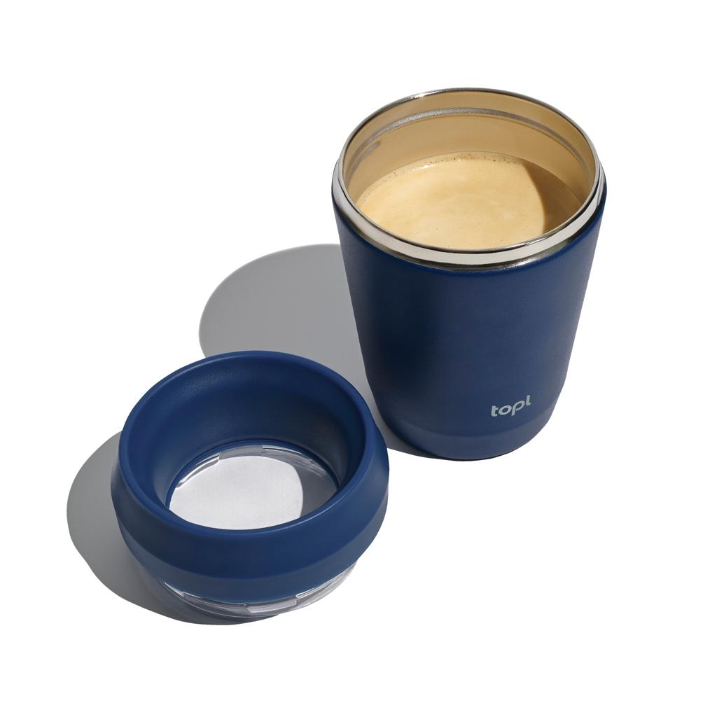 Topl Recycled Steel To Go Tumbler Patented 360 Lid 235ml navy