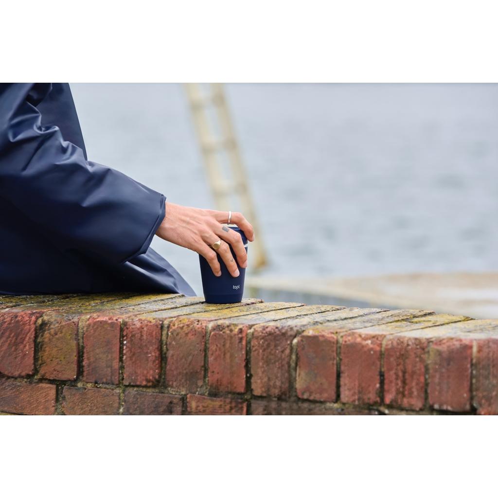 Topl Recycled Steel To Go Tumbler Patented 360 Lid 235ml navy