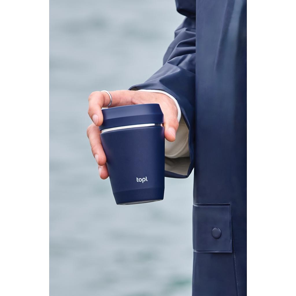 Topl Recycled Steel To Go Tumbler Patented 360 Lid 235ml navy