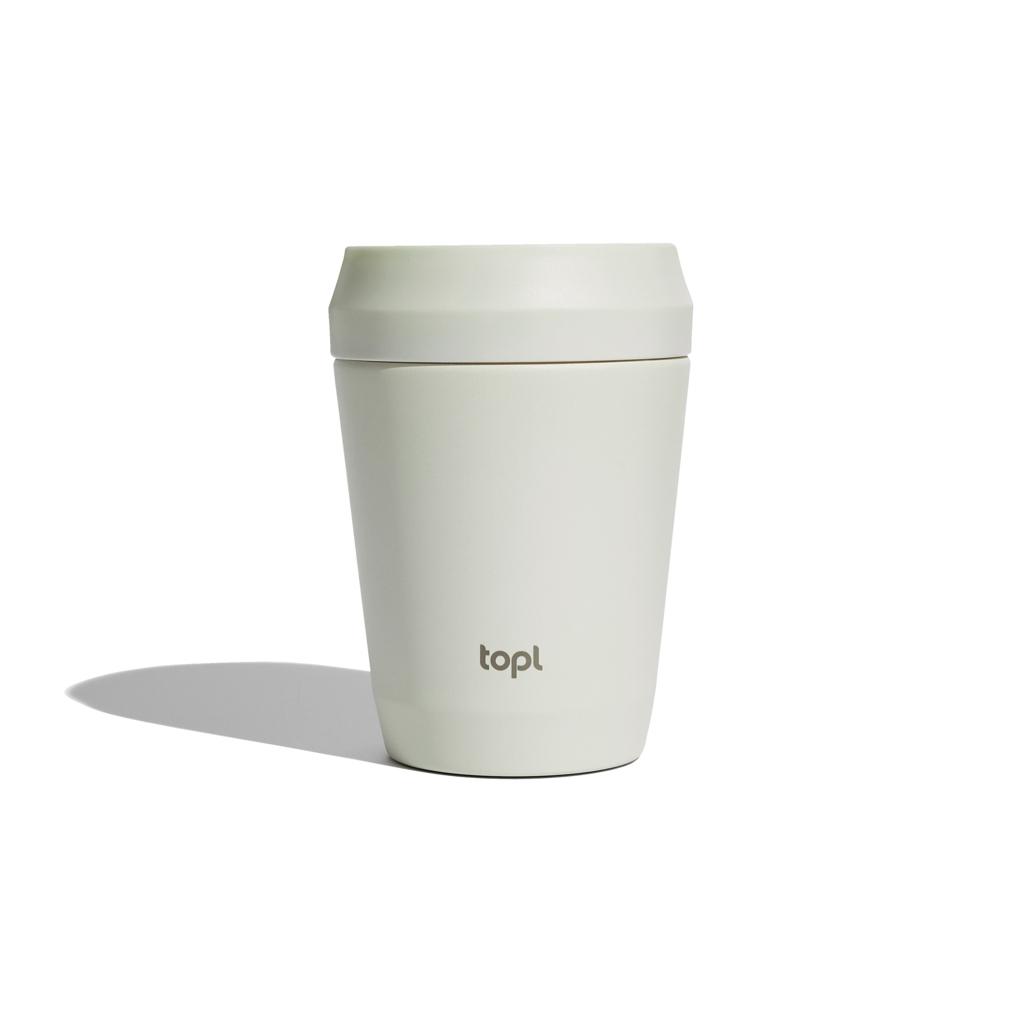 Topl Recycled Steel To Go Tumbler Patented 360 Lid 235ml brown