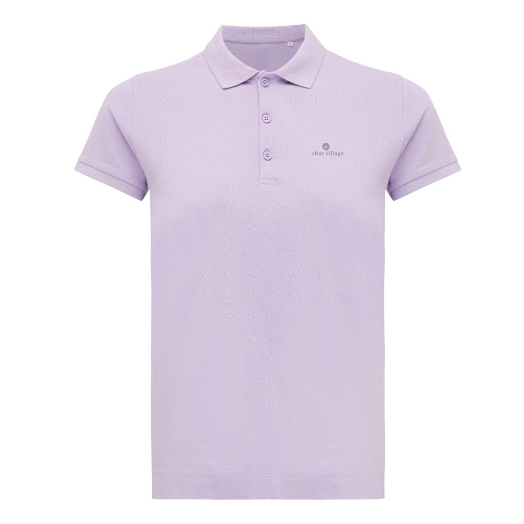 Iqoniq Yosemite women recycled cotton pique polo lavender L