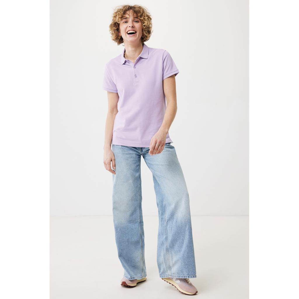 Iqoniq Yosemite women recycled cotton pique polo lavender L