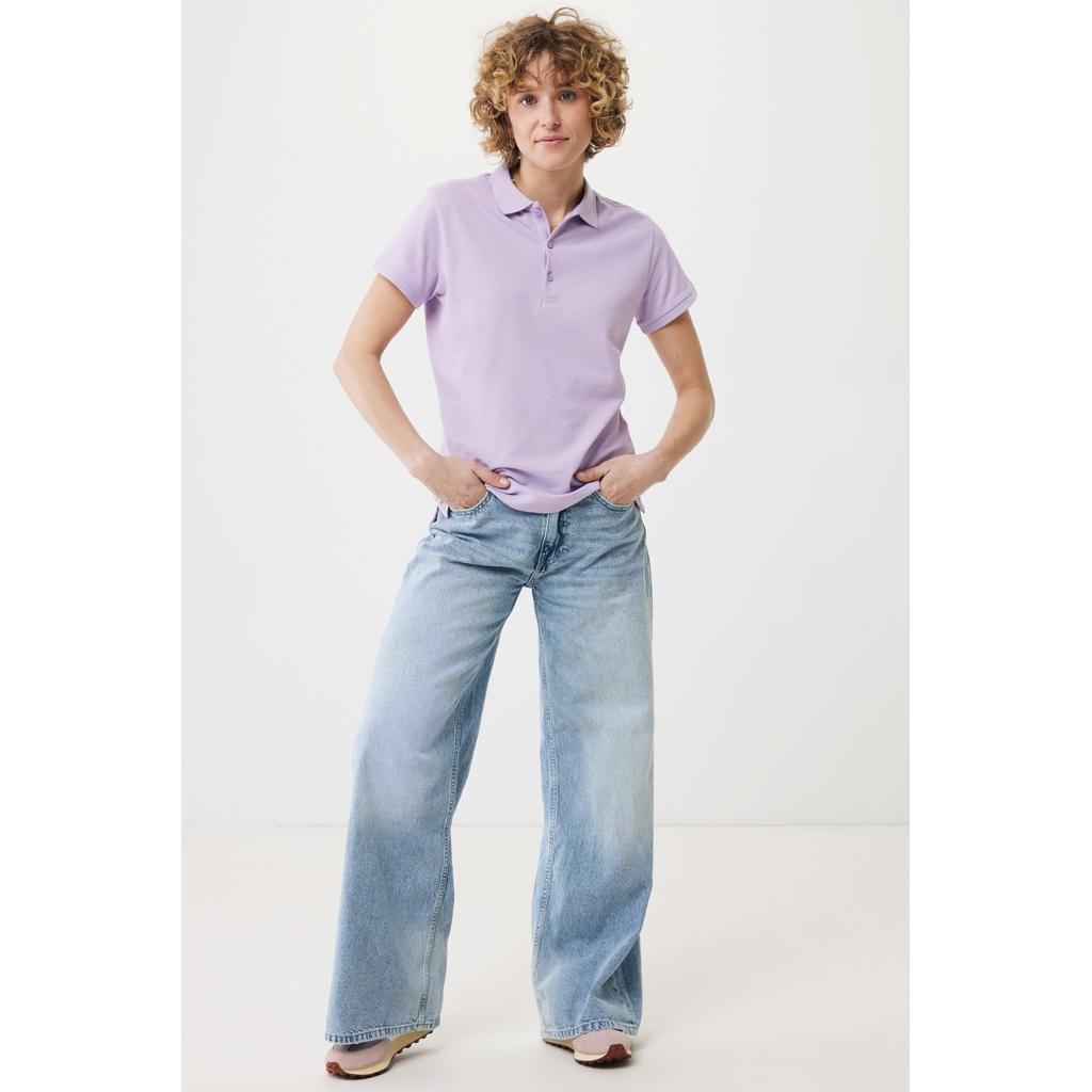 Iqoniq Yosemite women recycled cotton pique polo lavender L