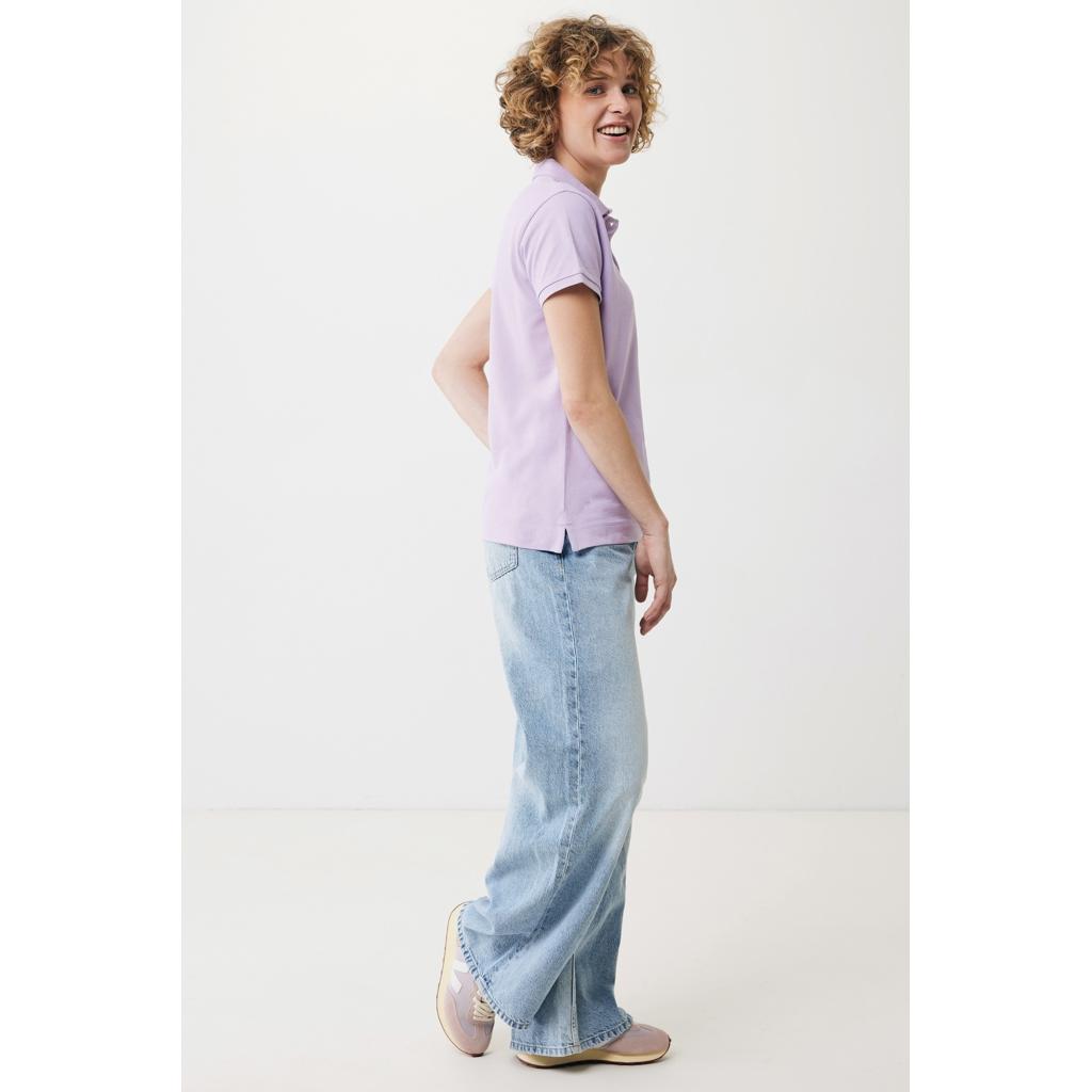 Iqoniq Yosemite women recycled cotton pique polo lavender L