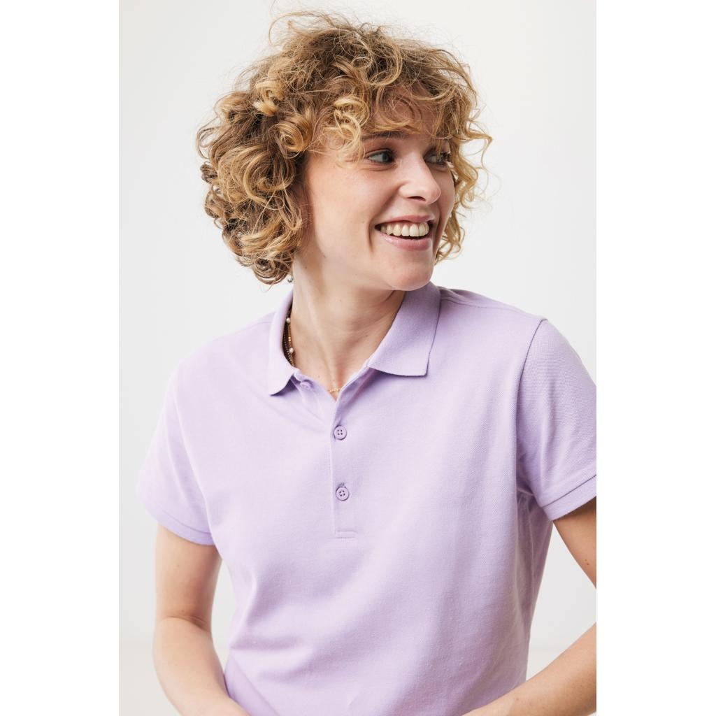 Iqoniq Yosemite women recycled cotton pique polo lavender L