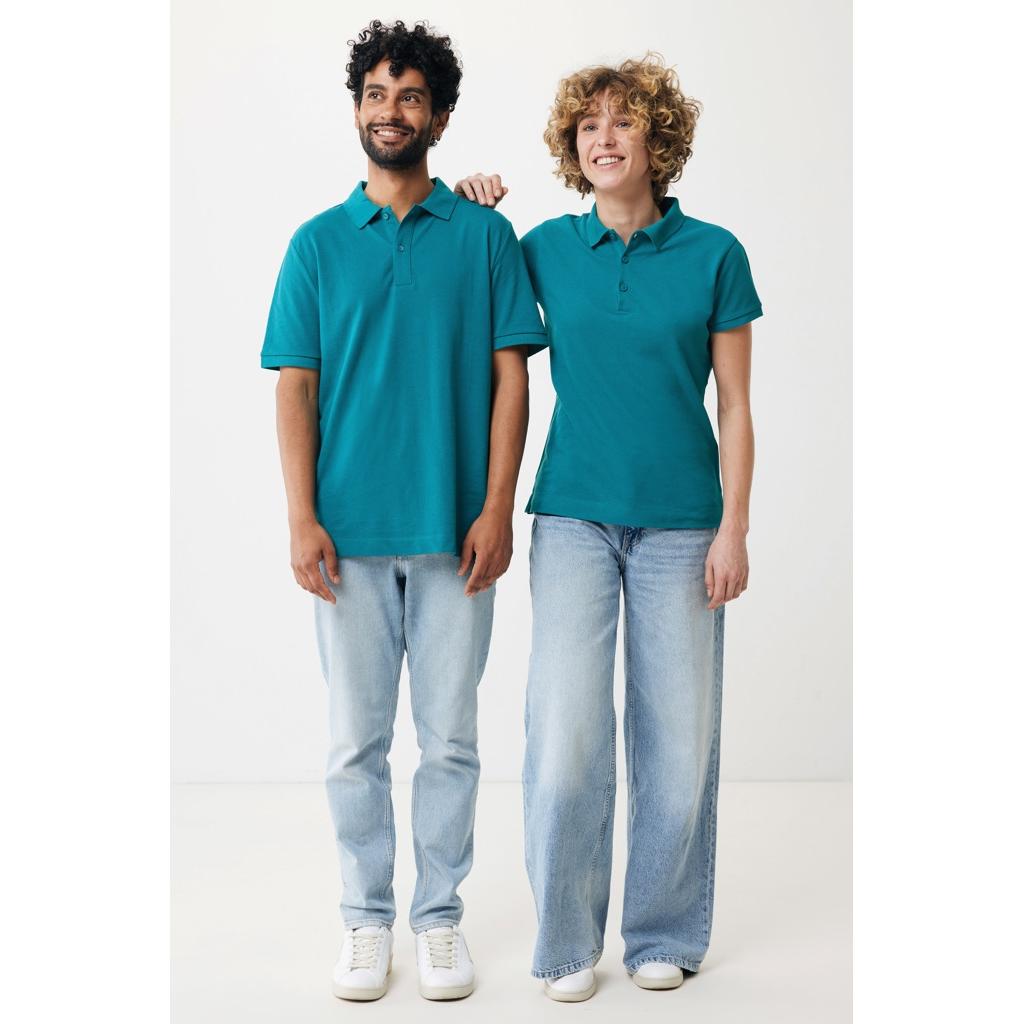 Iqoniq Yosemite women recycled cotton pique polo verdigris M