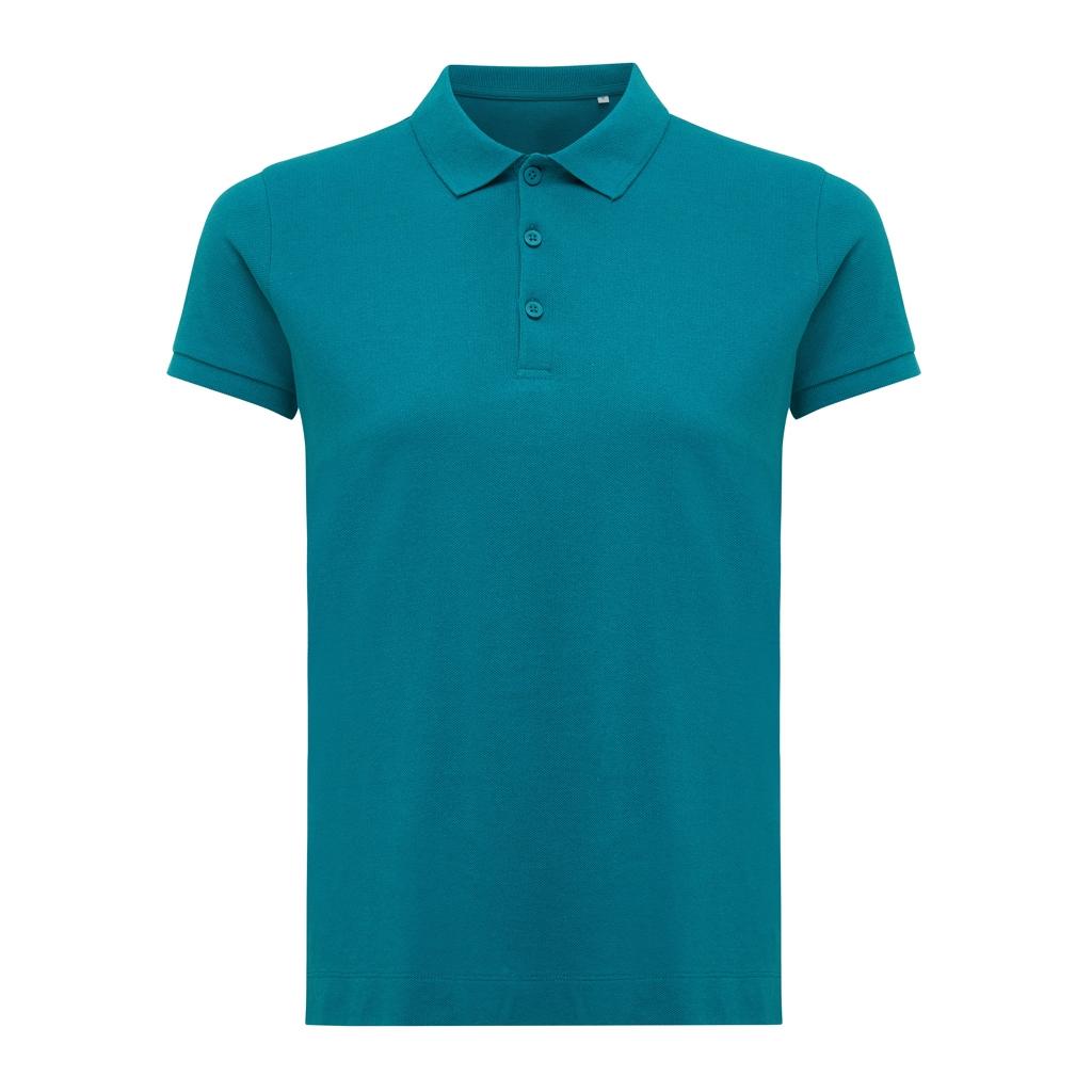 Iqoniq Yosemite women recycled cotton pique polo verdigris M