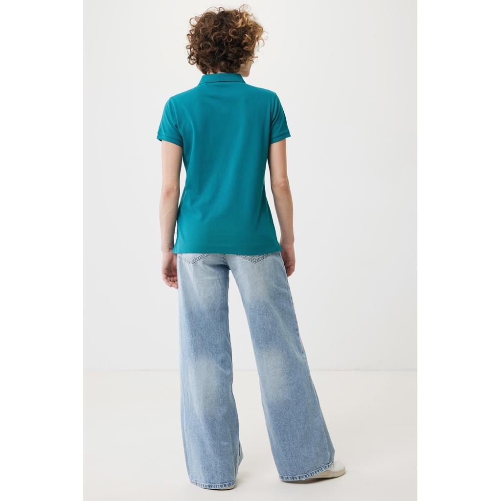 Iqoniq Yosemite women recycled cotton pique polo verdigris M