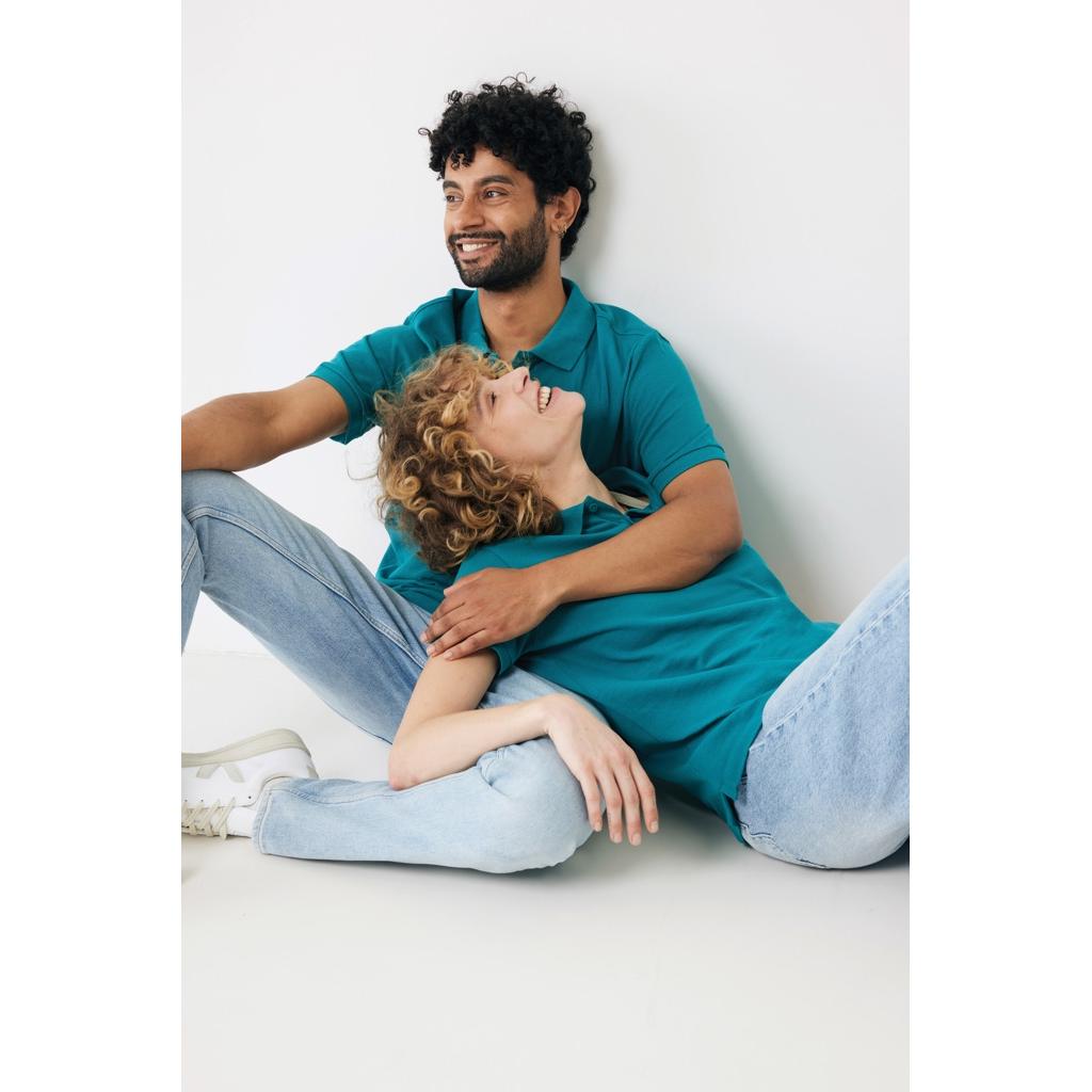 Iqoniq Yosemite women recycled cotton pique polo verdigris M