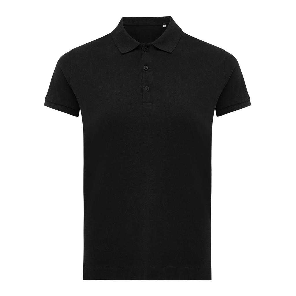 Iqoniq Yosemite women recycled cotton pique polo black L