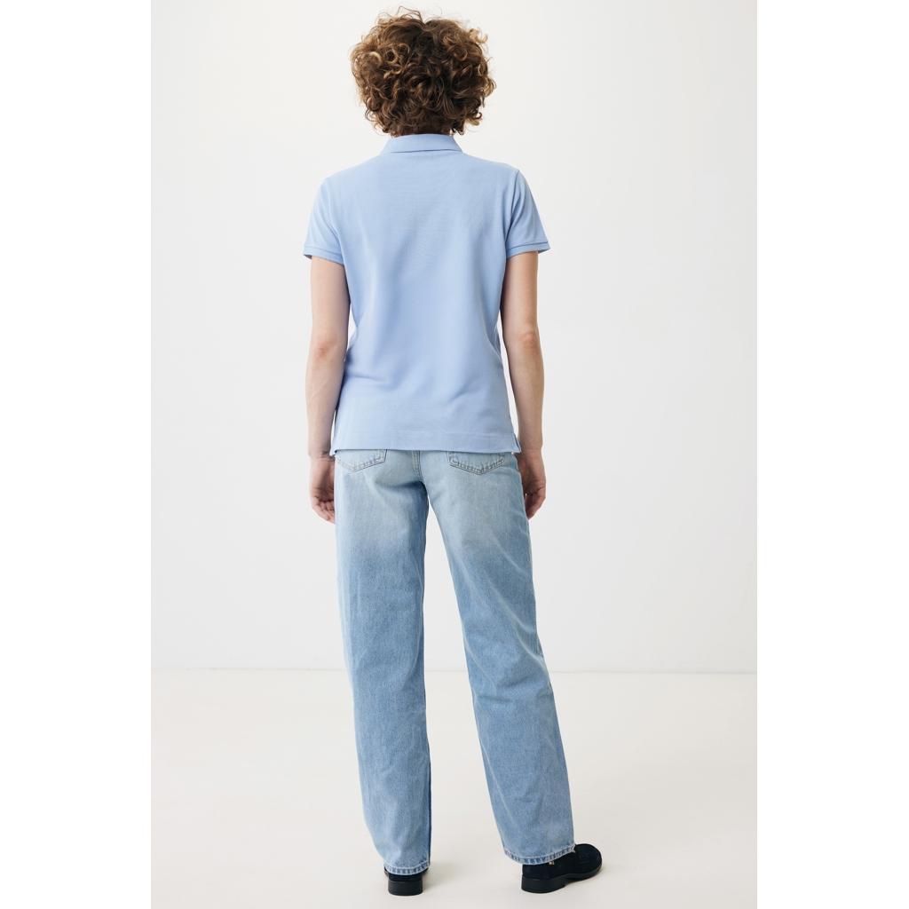 Iqoniq Yosemite women recycled cotton pique polo sky blue L